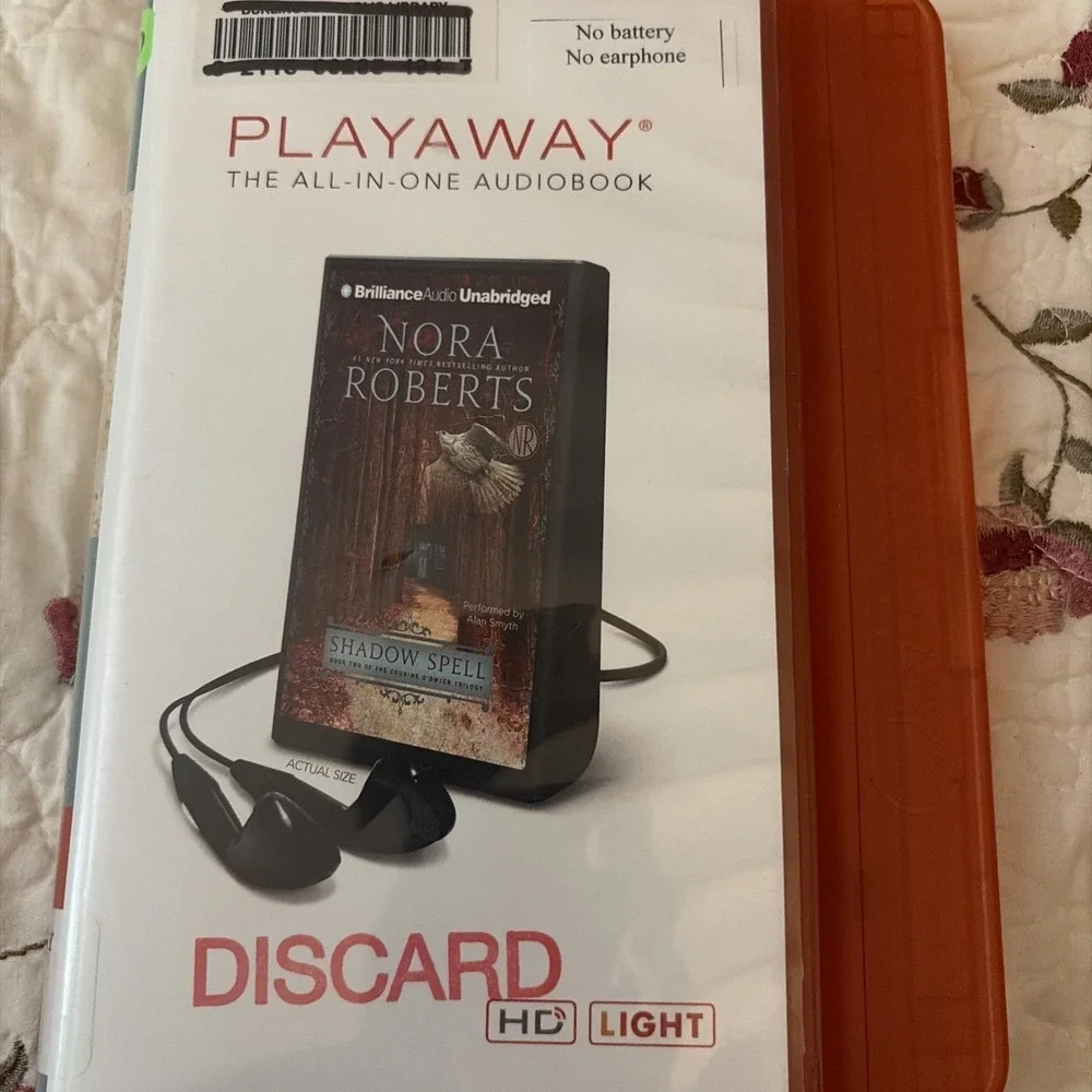 Playaway Audiobook Audio Book Ex Library - Shadow Spell By Nora Roberts